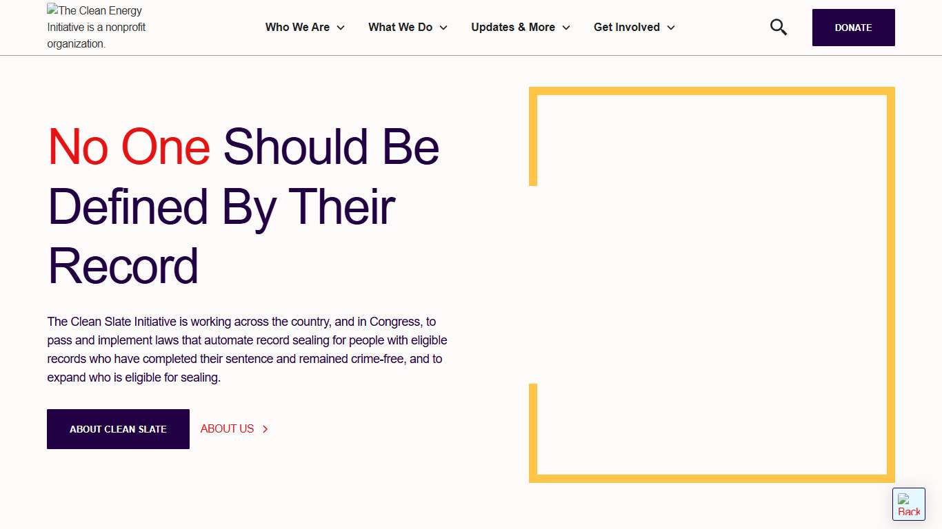 The Clean Slate Initiative